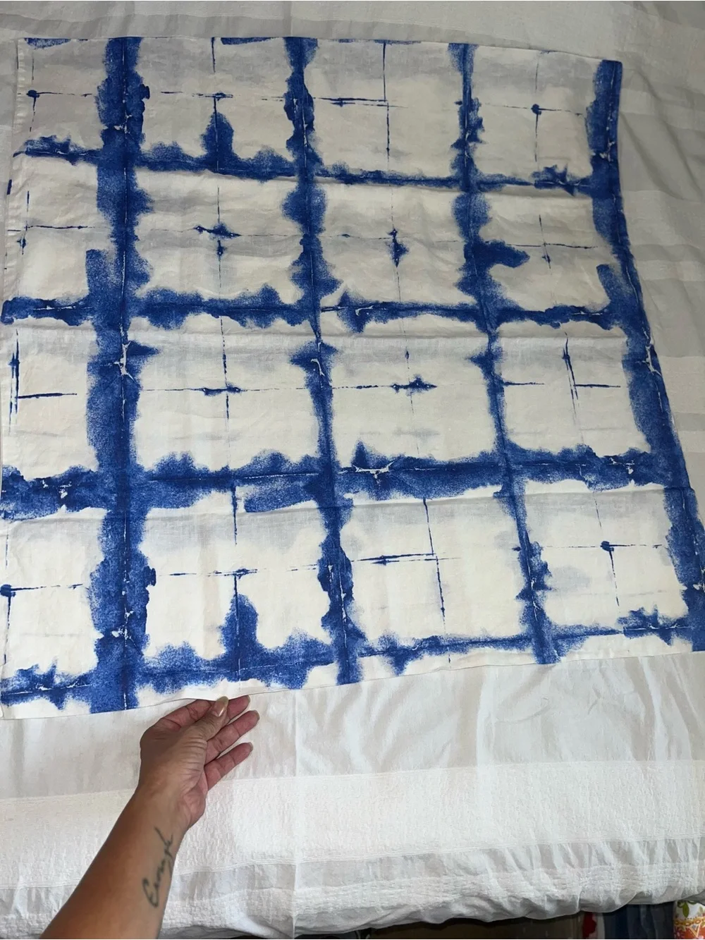 IKEA 100% Linen Tie Dye Euro Pillow Sham • Limited Edition 2019 • NWOT